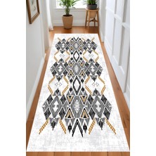 Eliana Home Dijital Baskı Yıkanabilir Kaymaz Taban Salon Halısı ve Yolluk LN130-FNL435