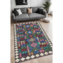 Eliana Home Dijital Baskı Yıkanabilir Kaymaz Taban Salon Halısı ve Yolluk LN127-FNL433