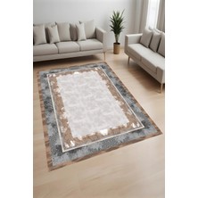 Rovigo Home Dijital Baskı Yıkanabilir Kaymaz Taban Salon Halısı ve Yolluk RV136-FNL441