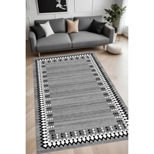 Eliana Home Dijital Baskı Yıkanabilir Kaymaz Taban Salon Halısı ve Yolluk LN138-FNL443