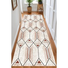 Eliana Home Dijital Baskı Yıkanabilir Kaymaz Taban Salon Halısı ve Yolluk LNA0874-FNL84