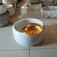 Sipahi Marble Afyon Beyaz Kabak Model Kurna