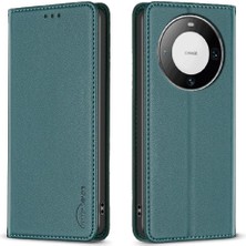 Manyi Mall Huawei Mate 60 Pro Manyetik Cüzdan Çoklu Kart Yuvası Iş Için Flip Case (Yurt Dışından)