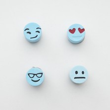 Miforde Buzdolabı Magnet, Buzdolabı Süsü - Emoji Set 7 - Mavi