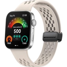 MobaxAksesuar Huawei Watch Fit 5/ Fit 5 Pro/ Fit 4/ Fit 4 Pro/ Fit 3 Kordon Silikon Delikli Magnet Strap