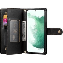 Manyi Mall Samsung Galaxy S22 Artı Crossbody Kayış Çok Fonksiyonlu Flip Case (Yurt Dışından)