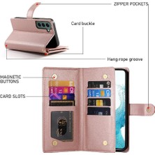 Manyi Mall Samsung Galaxy S22 Iş Standı Crossbody Kayış Cüzdan Için Flip Case (Yurt Dışından)