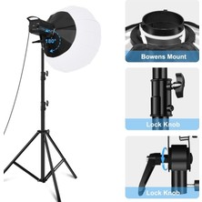 Cbtx Puluz 150W 3200K-5600K Stüdyo Video Işığı Softbox Set