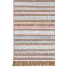 Empera Qılım  Mavi Modern Takma Saçaklı Kilim
