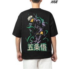 Rise Jujutsu Kaisen Baskılı Oversize Tshirt