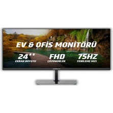 Dahua C200 23.8" 75Hz 5ms Fullhd Va LED Ev & Ofis Monitör 3000:1 Kontrast DHI-LM24-C200