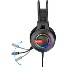 Lenovo G80B Oyuncu Kulaklığı 7.1 Surround Rgb Gürültü Engelleme Mikrofonlu Kulaklık Gaming Pc Psx Xbox Uyum