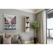 Dekormer Design Kitaplık Tek Duvar Rafı 90 cm Cordoba