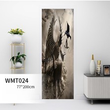 Stylish Homestead 1 Takım 2 Cadılar Bayramı Kabak Kale 3D Kapı Sticker (Yurt Dışından)