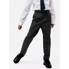 Yakamel Erkek Kaliteli Likralı Rahat Kesim Dokuma Kumaş Okul Pantolonu