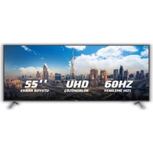 Dahua F400 55" 60Hz 9.5ms 4K UHD IPS LED Cctv Ofis Monitör Kumandalı 5000:1 Kontrast DHI-LM55-F400