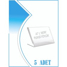 Bubi Studios L Tipi A7 Kağıdı Boyutlu Yatay Pleksi Föylük 5 Adet