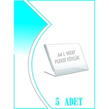 Bubi Studios L Tipi A4 Kağıdı Boyutlu Yatay Pleksi Föylük 5 Adet