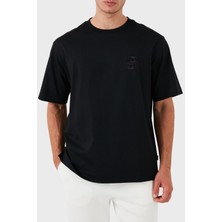 Boss Pamuklu Bsiklet Yaka T-Shirt Erkek T-Shirt 50518743 001