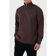 Boss Pamuklu Yarım Fermuarlı Dik Yaka Sweat Erkek Sweat 50520781 642