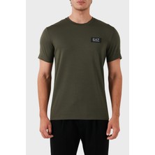 Ea7 Logolu Bisiklet Yaka Slim Fit T-Shirt Erkek T-Shirt 3DPT72 Pjujz 1846