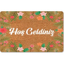 M&H Quality Modern Dijital Paspas - Hoşgeldiniz Yazılır Karşılama Paspas - Kapı Önü Dekoratif Paspas