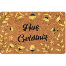 M&H Quality Modern Dijital Paspas - Hoşgeldiniz Yazılır Karşılama Paspas - Kapı Önü Dekoratif Paspas