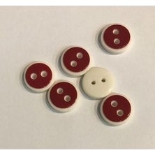 öztürk Beyaz Çember Bebe Düğmesi. 1.4cm 6'lı Paket.