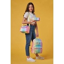 Coral High Renkli Çizgili Desenli 3’lü Okul Çanta Seti SET0123630