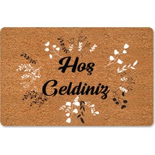 M&H Quality Modern Dijital Paspas - Hoşgeldiniz Yazılır Karşılama Paspas - Kapı Önü Dekoratif Paspas