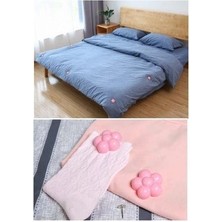 Seram Collection 8 Adet Çok Amaçlı Kılıf Sabitleyici Düzenleyici Yorgan Sabitleme Iğnesi Düğmeli Klips Gül Pembe