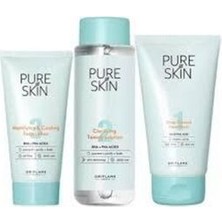 Oriflame Pure Skin Cilt Bakım Seti Siyah Nokta Giderici Özellikte 4 Adet Tüm Cilt Tipleri İçin