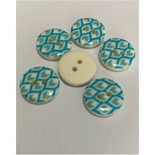 öztürk Porselen Kaplı Bebe Düğme. 1.5cm 6'lı Paket.