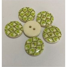 öztürk Porselen Kaplı Bebe Düğme. 1.5cm 6'lı Paket.