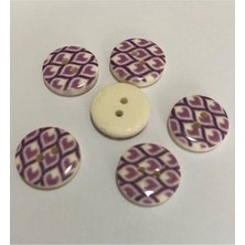öztürk Porselen Kaplı Bebe Düğme. 1.5cm 6'lı Paket.