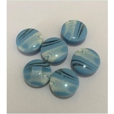 öztürk Damarlı Polyester Bebe Düğme 1.5cm 6'lı Paket