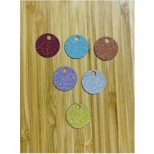 öztürk Simli Makrame Çanta, Cüzdan, Abiye ve Halay Mendili El Işleme Renkli Pul 20MM. 25 Gr.