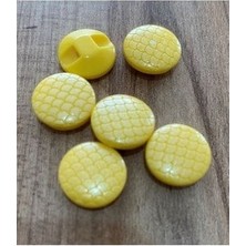 öztürk Petek Desenli Polyester Bebe Düğme 1.5cm 6'lı Paket