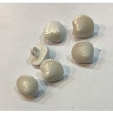öztürk Deniz Kabuğu Bebe Düğmesi. 1.4cm. 6'lı Paket.