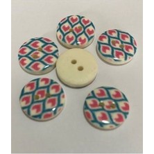 öztürk Porselen Kaplı Bebe Düğme. 1.5cm 6'lı Paket.