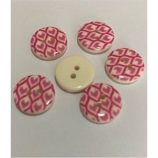 öztürk Porselen Kaplı Bebe Düğme. 1.5cm 6'lı Paket.