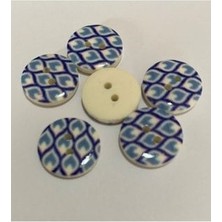 öztürk Porselen Kaplı Bebe Düğme. 1.5cm 6'lı Paket.