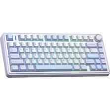 Aula F75 Mekanik Rgb Tkl Gray Switch Kablosuz Makrolu Hot Swap Klavye Buz Mavisi