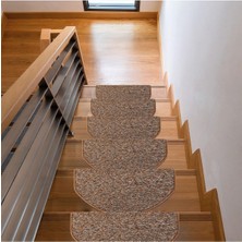 Stepmat Bukle Halıdan Alınlıklı Basamak ve Merdiven Paspası 16'lı