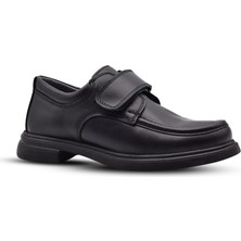 Kids A More Kids A More Classy  Deri Erkek Çocuk Okul Ayakkabısı Siyah