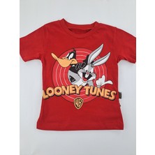 Bonboner Kids Erkek Çocuk Tişort Şort Ikili Takım Yazlık Loonet Tunes Buggs Buny Donald Duck Baskılı Pamuklu