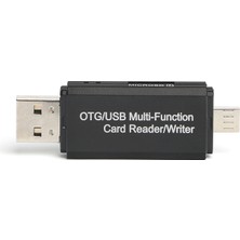 Dark 2.0 USB/Micro USB Çok Fonksiyonlu SD/TF Kart Okuyucu ve Yazıcı (DK-AC-UCR204)