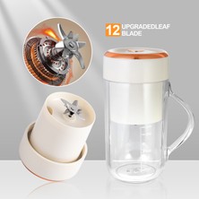 Xr Trq 330ML Beyaz Stil Taşınabilir Çok Fonksiyonlu Blender Kupası USB Elektrikli Smoothie Meyve Kablosuz Sıkacağı Öğrenci Çalkalayıcı Kupası (Yurt Dışından)