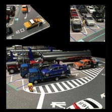 Reklambalaj 1:64 Ölçek Metal Araçlar Için Otopark Zemini (Otobüs, Kamyon, Tır - Park Istasyonu) 80X55 cm