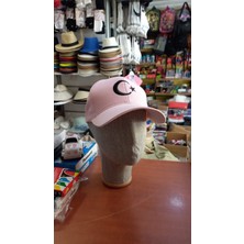 Salar Ticaret Bayrak Şapka Ayyıldızlı Şapka Nakışlı Unisex Model Pembe Renk